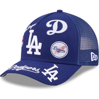 Mütsid kumer sinine snapback 9FORTY M-Crown A Frame All Over Los Angeles Dodgers MLB New Era