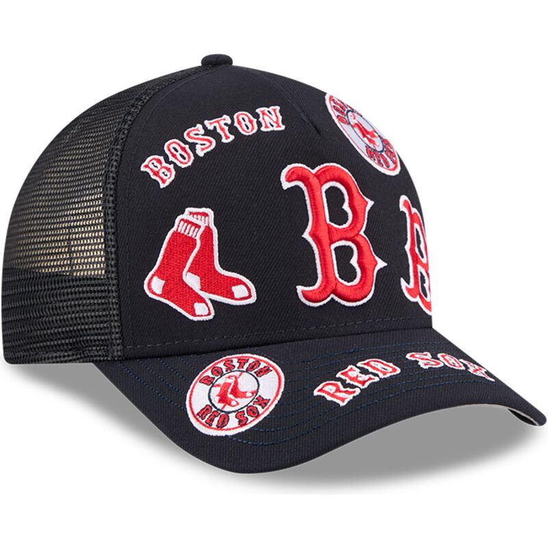 mutsid-kumer-meresinine-snapback-9forty-m-crown-a-frame-all-over-boston-red-sox-mlb-new-era