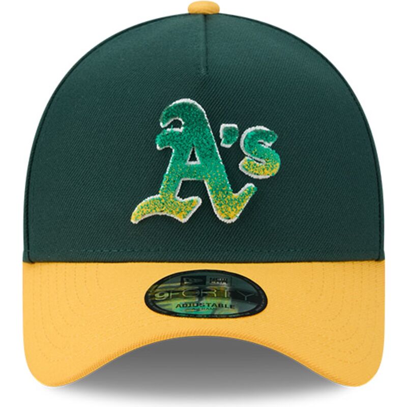 mutsid-kumer-roheline-snapback-9forty-a-frame-na-lifestyle-f1-oakland-athletics-mlb-new-era