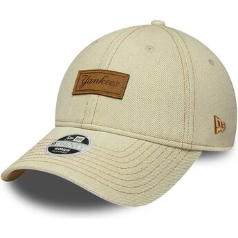 Mütsid kumer beež reguleeritav 9TWENTY Denim New York Yankees MLB New Era