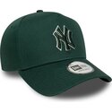 mutsid-kumer-roheline-snapback-e-frame-team-outline-new-york-yankees-mlb-new-era