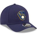 mutsid-kumer-meresinine-snapback-9forty-m-crown-player-replica-milwaukee-brewers-mlb-new-era