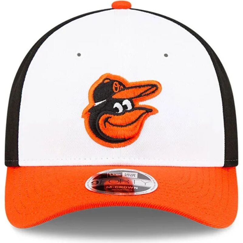 mutsid-kumer-oranz-snapback-9forty-m-crown-player-replica-baltimore-orioles-mlb-new-era