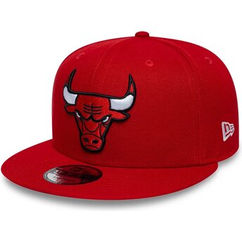 Mütsid lame punane snapback 9FIFTY Chicago Bulls NBA New Era
