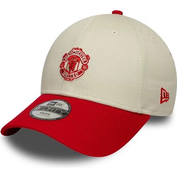 Mütsid kumer beež reguleeritav lastele 9FORTY Contrast Manchester United Football Club Premier League New Era