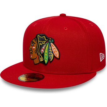 Mütsid lame punane liibuv 59FIFTY Basic Chicago Blackhawks NHL New Era