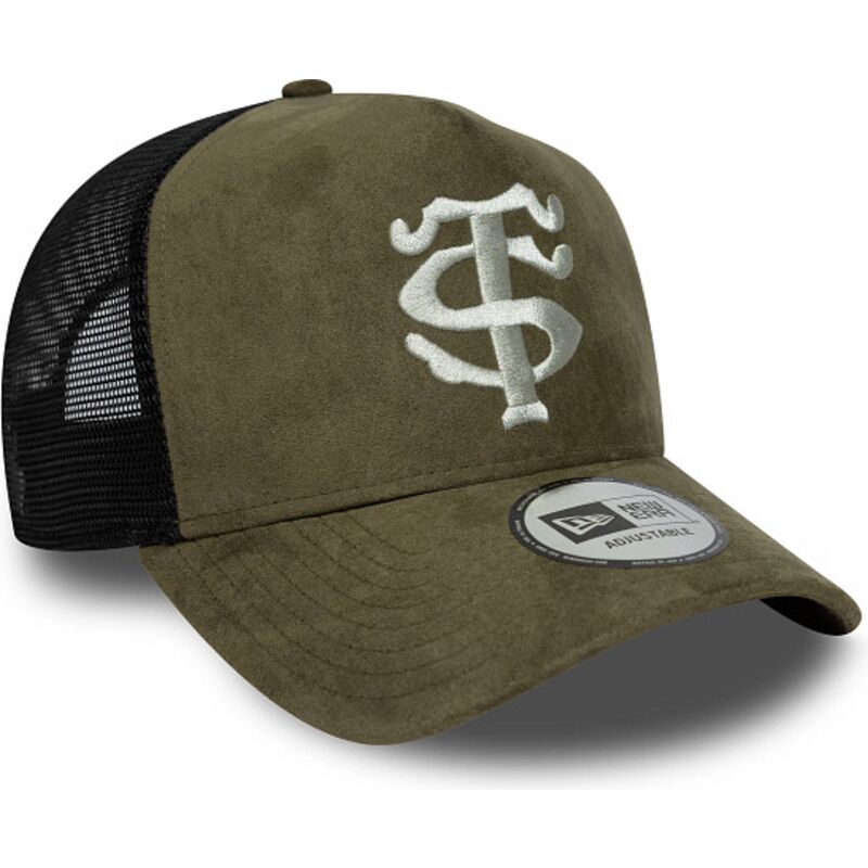 mutsid-kumer-roheline-snapback-e-frame-faux-suede-stade-toulousain-top-14-new-era