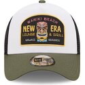 mutsid-kumer-roheline-snapback-a-frame-location-icon-hawaii-new-era