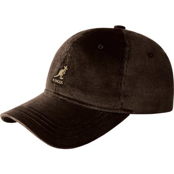 Mütsid kumer pruun reguleeritav Cord Baseball Kangol