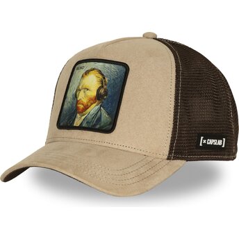Mütsid kumer beež snapback ART1 MONO Vincent van Gogh Kuulsused Capslab