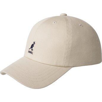 Mütsid kumer beež reguleeritav Washed Baseball Kangol
