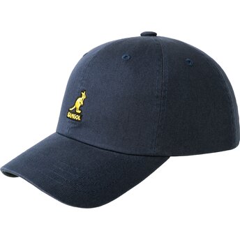 Mütsid kumer meresinine reguleeritav Washed Baseball Navy Kangol