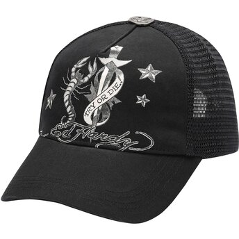 Mütsid kumer must snapback Dagger Scorpion Ed Hardy