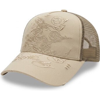 Mütsid kumer khaki snapback Outline Ed Hardy