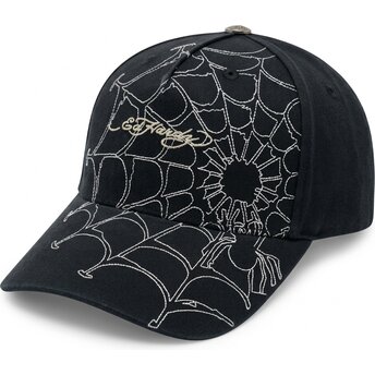 Mütsid kumer must reguleeritav Spiderweb Ed Hardy