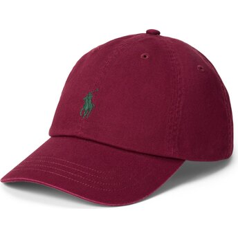 Mütsid kumer punane reguleeritav Cotton Chino Classic Sport Polo Ralph Lauren