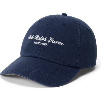 Mütsid kumer meresinine reguleeritav Woven Script Polo Ralph Lauren
