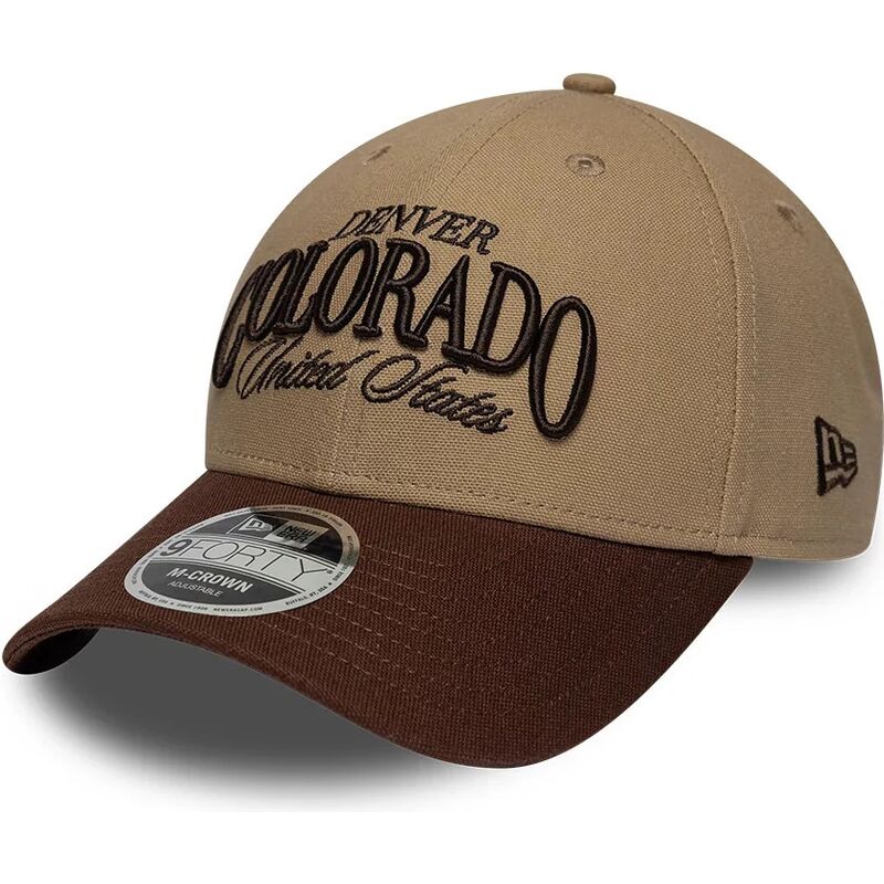 gorra-curva-marron-ajustable-9forty-m-crown-wordmark-de-denver-colorado-de-new-era