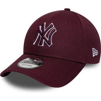 Mütsid kumer punane reguleeritav 9FORTY Team Outline New York Yankees MLB New Era
