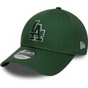 mutsid-kumer-roheline-reguleeritav-9forty-team-outline-los-angeles-dodgers-mlb-new-era