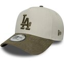 mutsid-kumer-roheline-snapback-9forty-e-frame-suede-visor-los-angeles-dodgers-mlb-new-era
