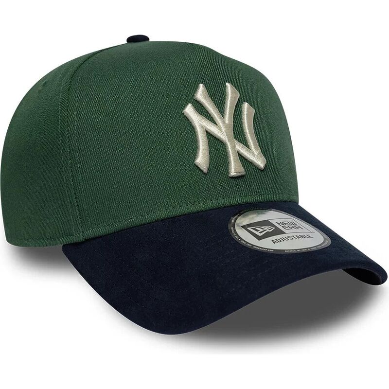 mutsid-kumer-roheline-snapback-9forty-e-frame-suede-visor-new-york-yankees-mlb-new-era