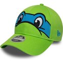 mutsid-kumer-roheline-snapback-lastele-9forty-m-crown-face-leonardo-tortugas-ninja-new-era
