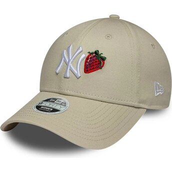 Mütsid kumer beež reguleeritav 9FORTY Fruit Icon Strawberry New York Yankees MLB New Era