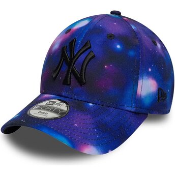 Mütsid kumer mitmevärviline snapback lastele 9FORTY All Over Print Space New York Yankees MLB New Era