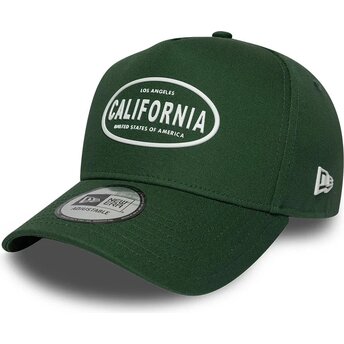 Mütsid kumer roheline snapback 9FORTY E Frame Rubber California Los Angeles New Era