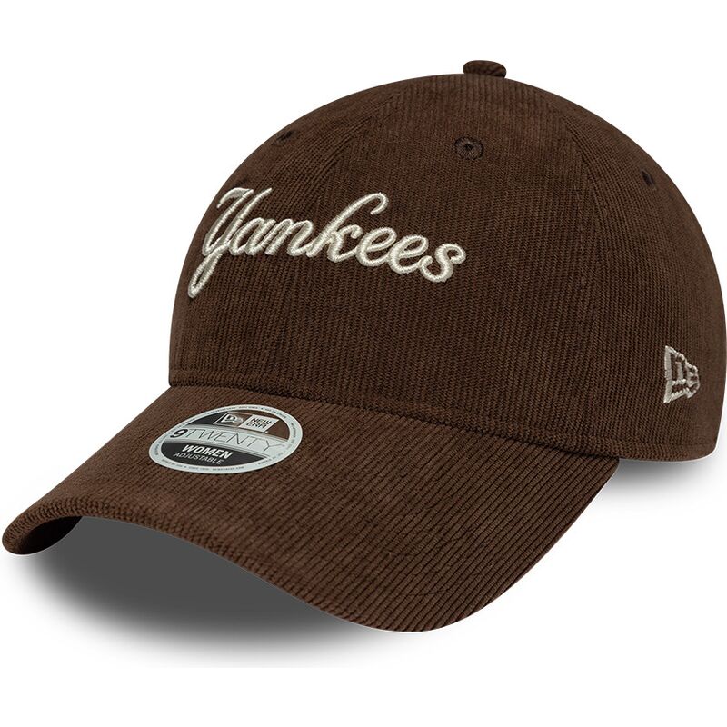 mutsid-kumer-pruun-reguleeritav-9twenty-cord-script-new-york-yankees-mlb-new-era