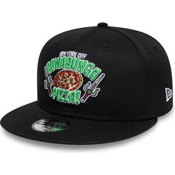 Mütsid lame must snapback lastele 9FIFTY Cowabunga Pizza Tortugas Ninja New Era