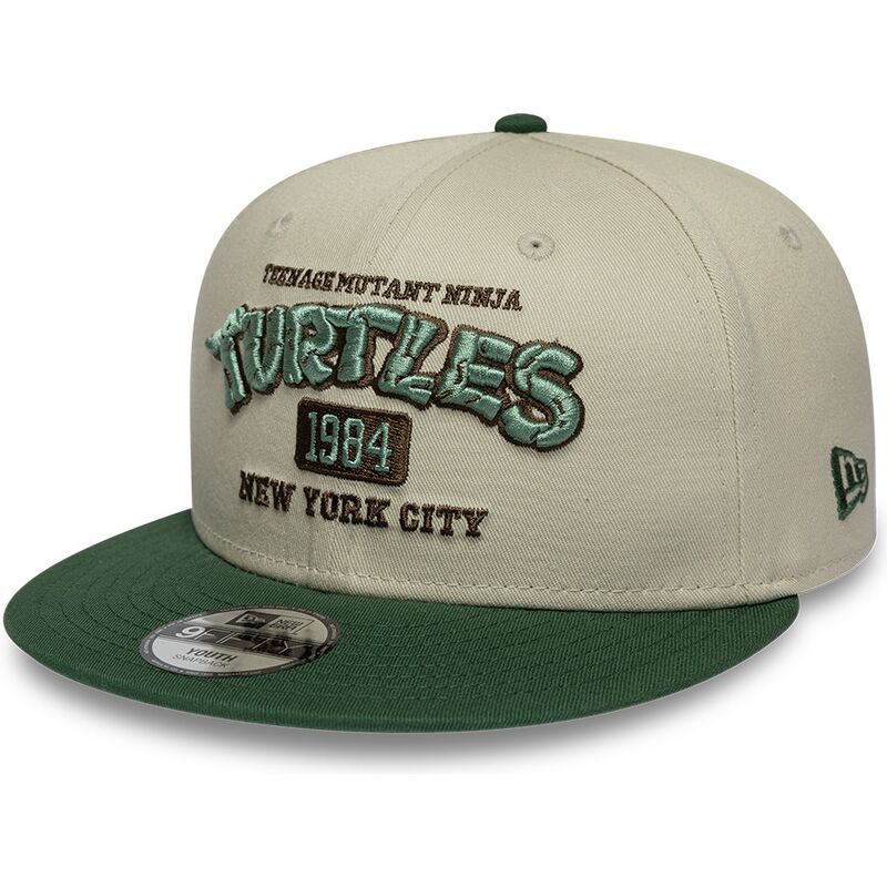 mutsid-lame-roheline-snapback-lastele-9fifty-tortugas-ninja-new-era