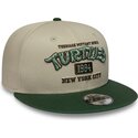 mutsid-lame-roheline-snapback-lastele-9fifty-tortugas-ninja-new-era