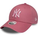 mutsid-kumer-roosa-reguleeritav-9forty-league-essential-cas-new-york-yankees-mlb-new-era