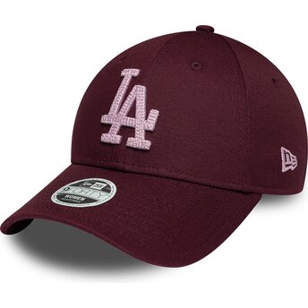 Mütsid kumer punane reguleeritav rosa 9FORTY Metallic Los Angeles Dodgers MLB New Era