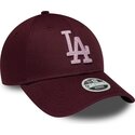 mutsid-kumer-punane-reguleeritav-rosa-9forty-metallic-los-angeles-dodgers-mlb-new-era