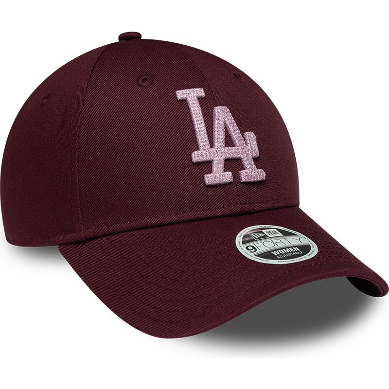 mutsid-kumer-punane-reguleeritav-rosa-9forty-metallic-los-angeles-dodgers-mlb-new-era