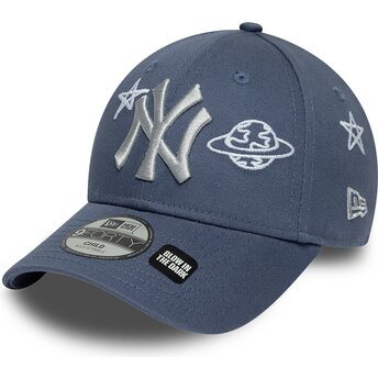 Mütsid kumer sinine reguleeritav lastele 9FORTY Space Glow In The Dark New York Yankees MLB New Era