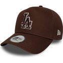 mutsid-kumer-pruun-snapback-9forty-e-frame-team-outline-los-angeles-dodgers-mlb-new-era