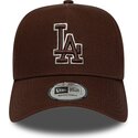 mutsid-kumer-pruun-snapback-9forty-e-frame-team-outline-los-angeles-dodgers-mlb-new-era