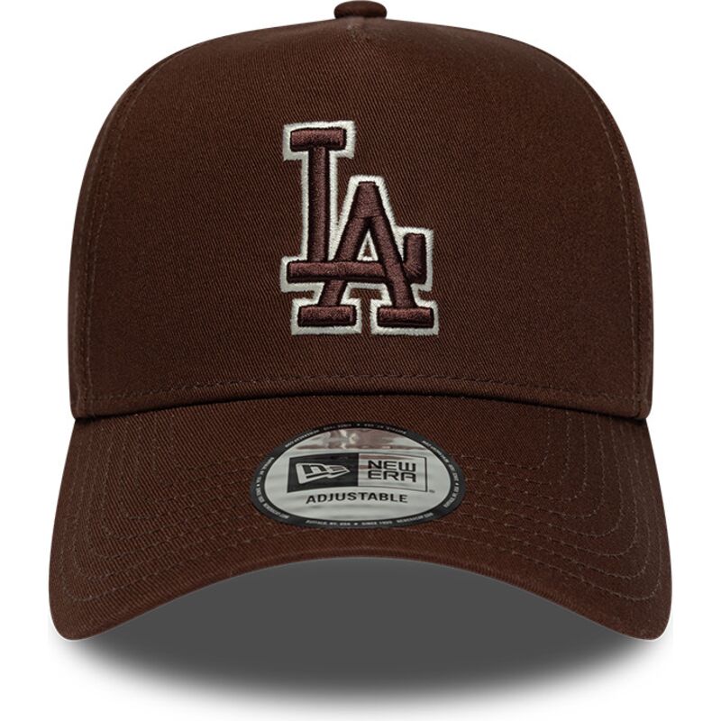 mutsid-kumer-pruun-snapback-9forty-e-frame-team-outline-los-angeles-dodgers-mlb-new-era