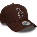 mutsid-kumer-pruun-snapback-9forty-e-frame-team-outline-los-angeles-dodgers-mlb-new-era