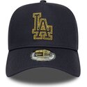 mutsid-kumer-meresinine-snapback-9forty-dorado-e-frame-metallic-outline-los-angeles-dodgers-mlb-new-era
