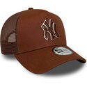mutsid-kumer-pruun-snapback-e-frame-outline-new-york-yankees-mlb-new-era