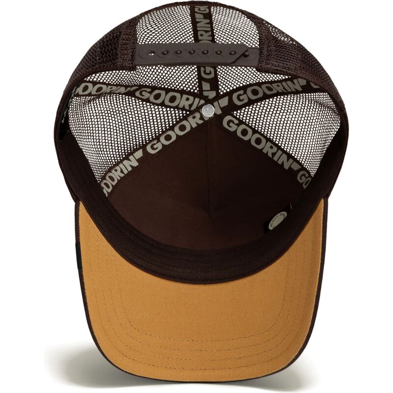 mutsid-kumer-pruun-snapback-skull-badlands-dead-the-farm-goorin-bros