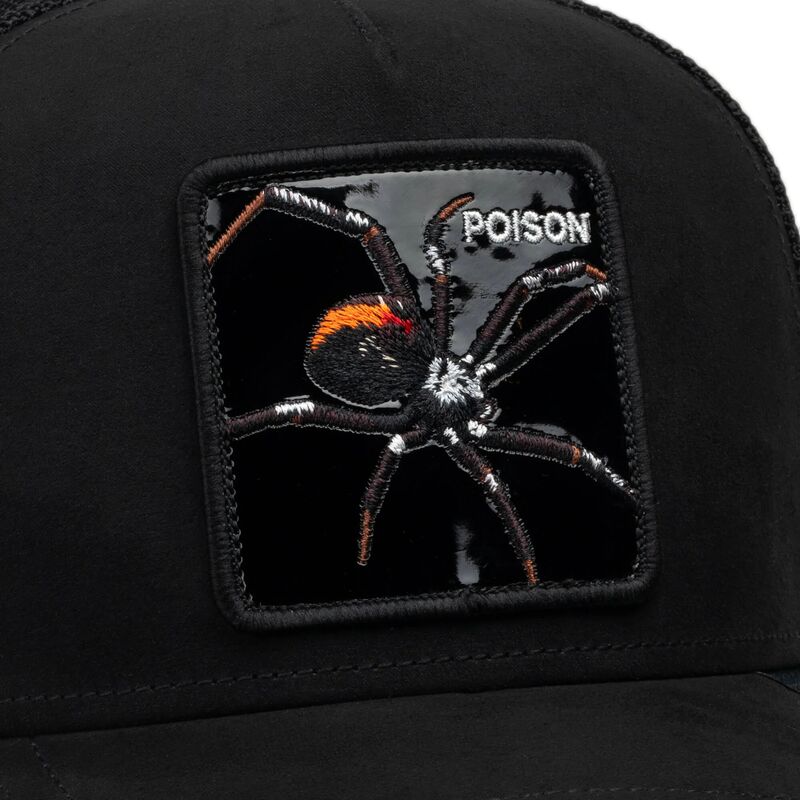 mutsid-kumer-must-snapback-black-out-spider-blackened-metallic-poison-the-farm-goorin-bros