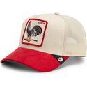 mutsid-kumer-punane-snapback-the-suede-rooster-microsuede-cock-the-farm-goorin-bros