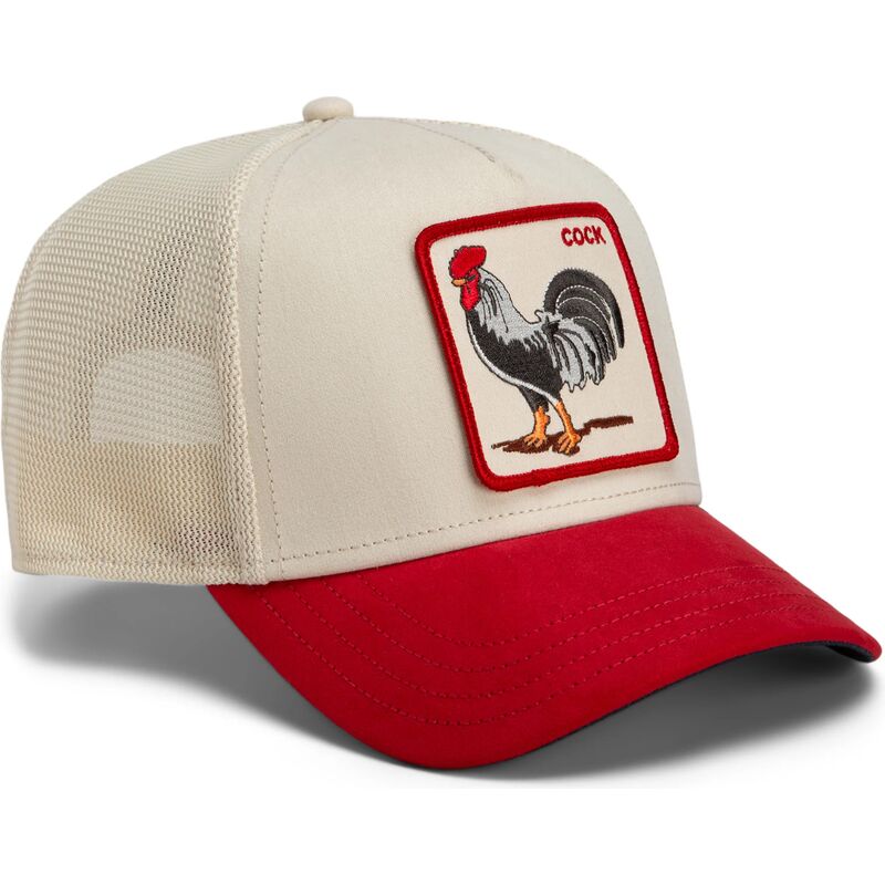 mutsid-kumer-punane-snapback-the-suede-rooster-microsuede-cock-the-farm-goorin-bros