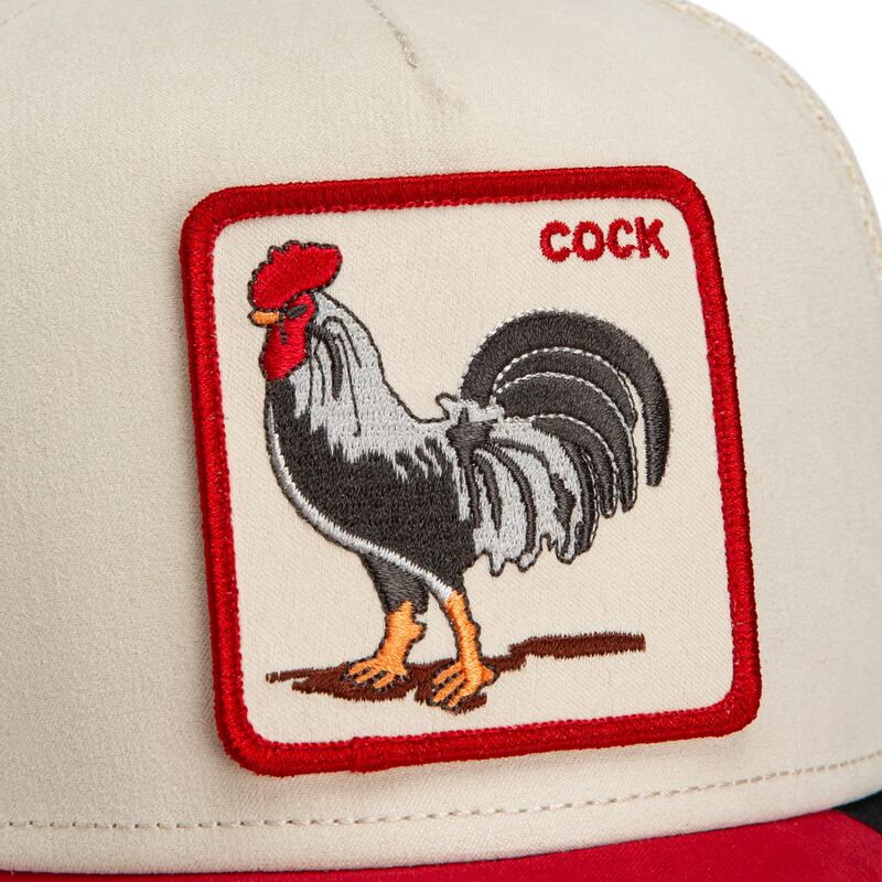 mutsid-kumer-punane-snapback-the-suede-rooster-microsuede-cock-the-farm-goorin-bros